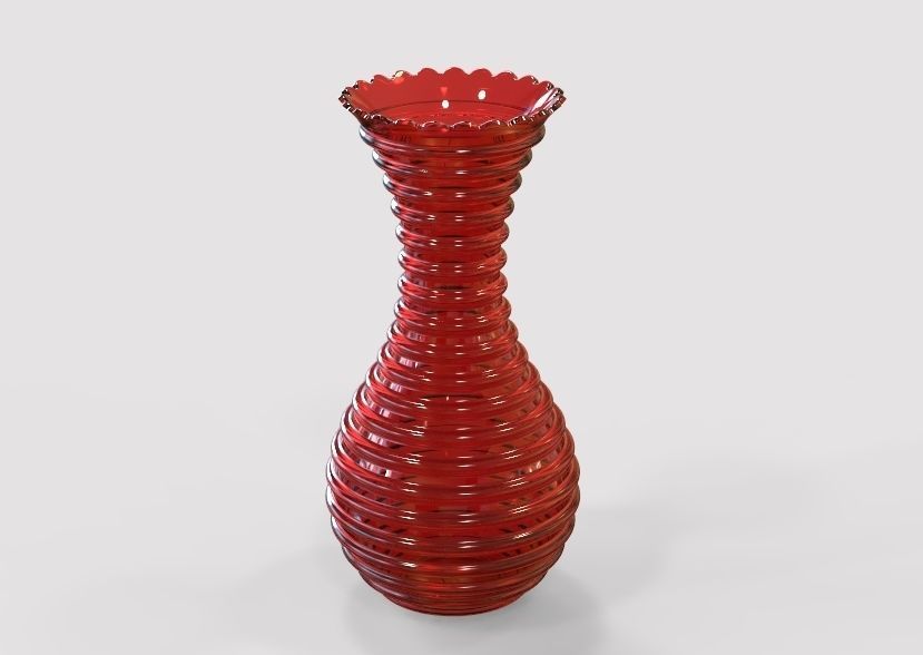 Flower Vase 3D print model_21