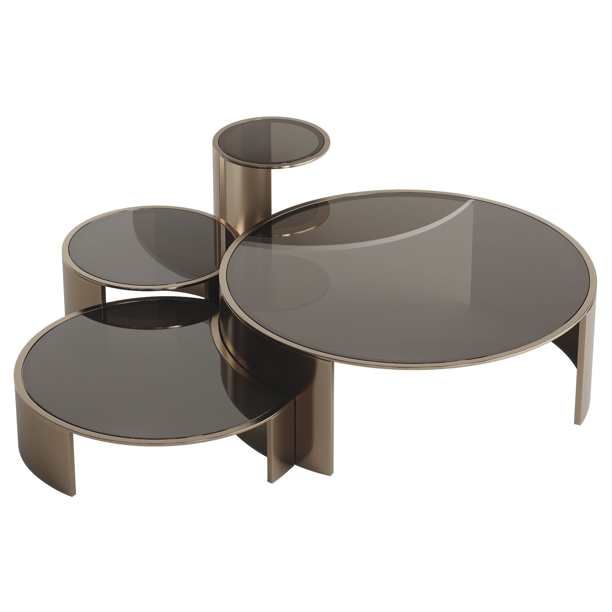 FENDI CONSTELLATION LITE COFFEE TABLE Low-poly 3D model_2