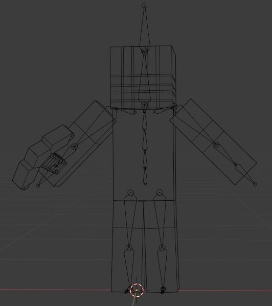 MINECRAFT ALEX - STEVE - ZOMBI RIGGED PACK Low-poly 3D model_17