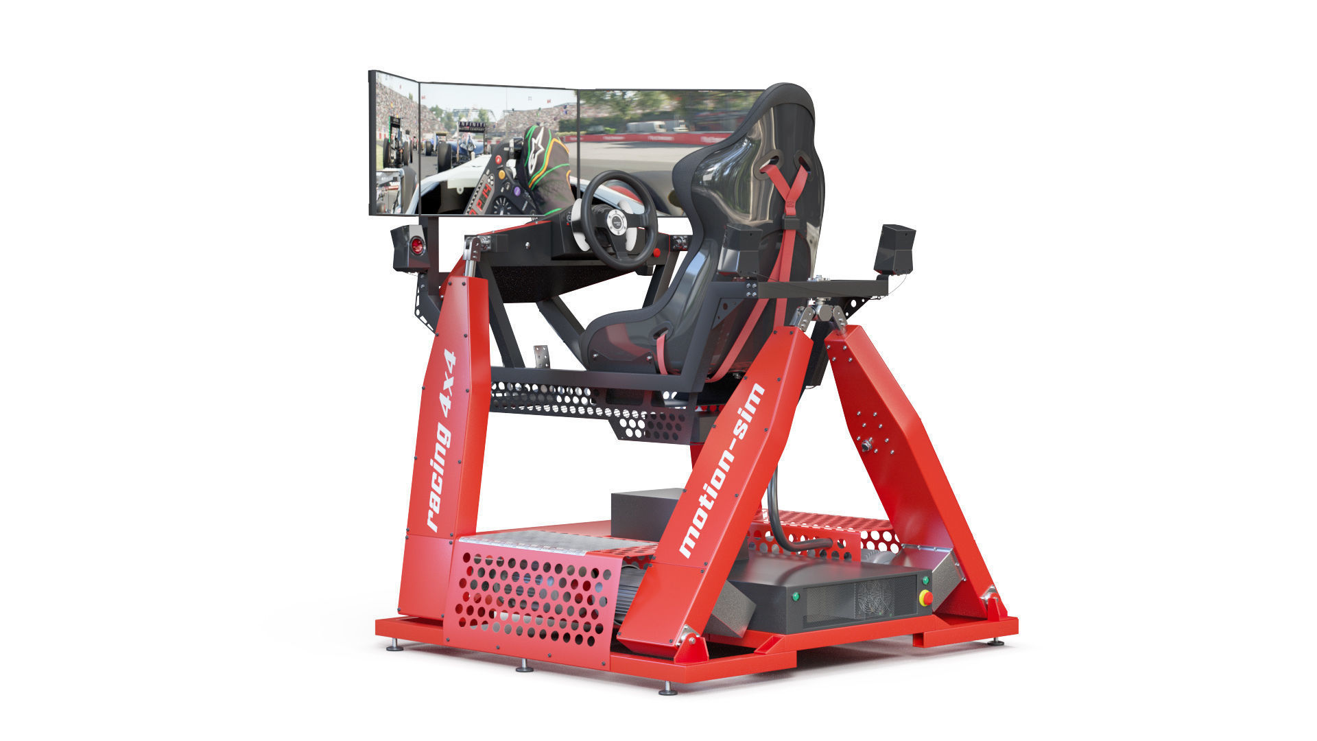 Racing Game Simulator motion sim 3D model_5