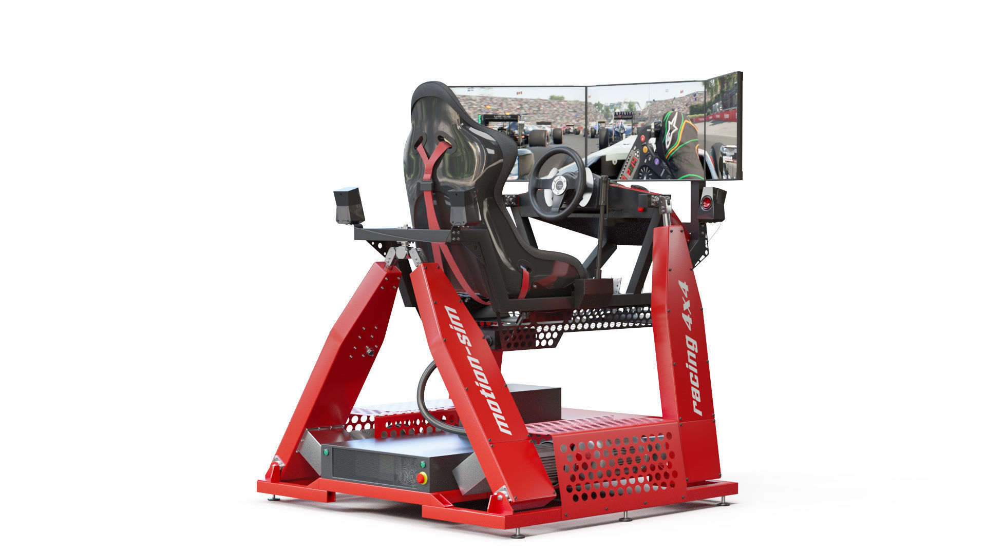 Racing Game Simulator motion sim 3D model_8