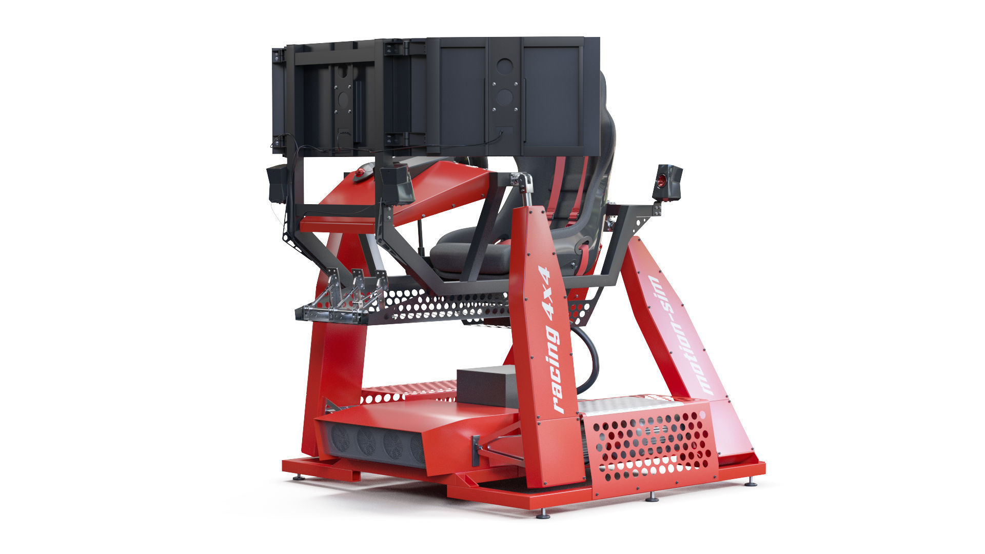 Racing Game Simulator motion sim 3D model_6