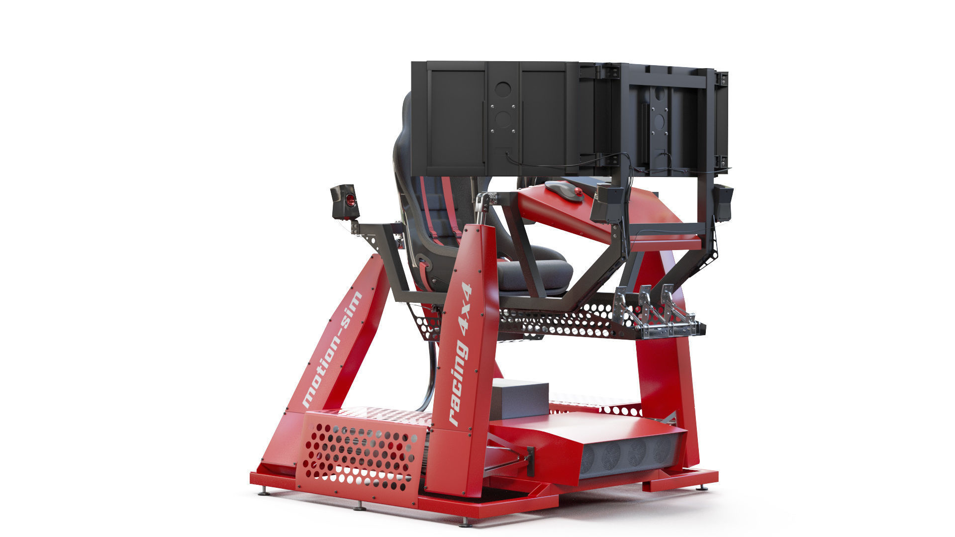 Racing Game Simulator motion sim 3D model_7