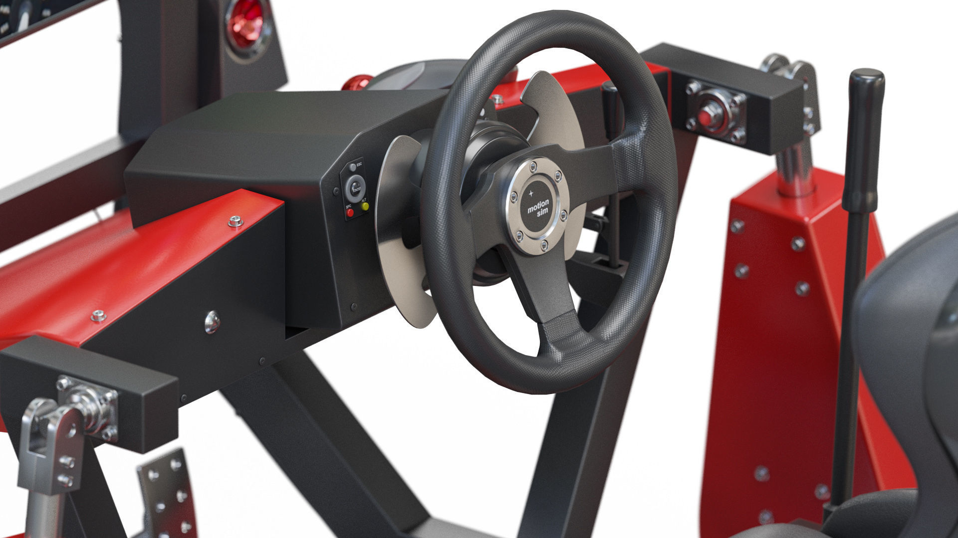 Racing Game Simulator motion sim 3D model_16