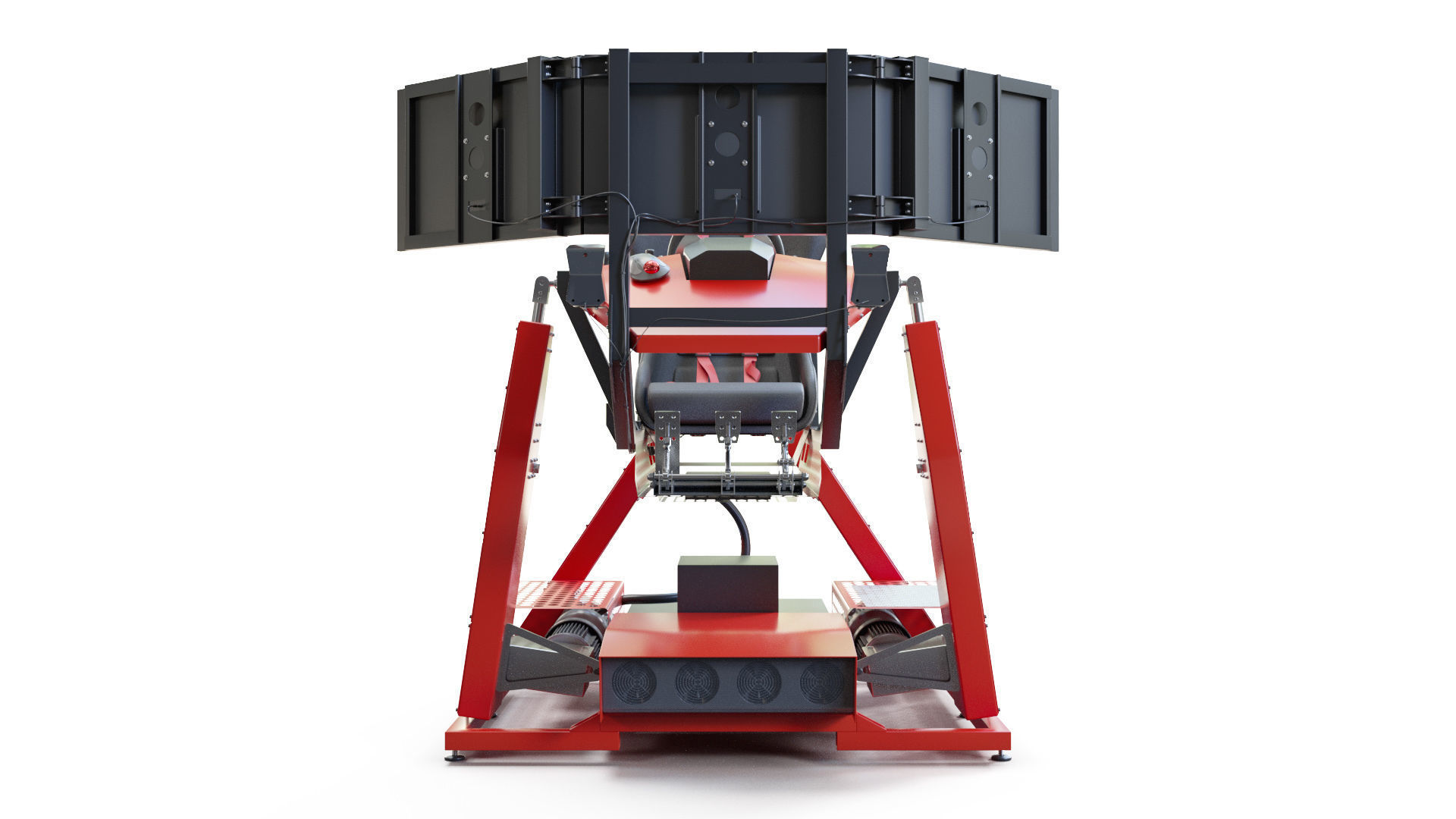 Racing Game Simulator motion sim 3D model_3