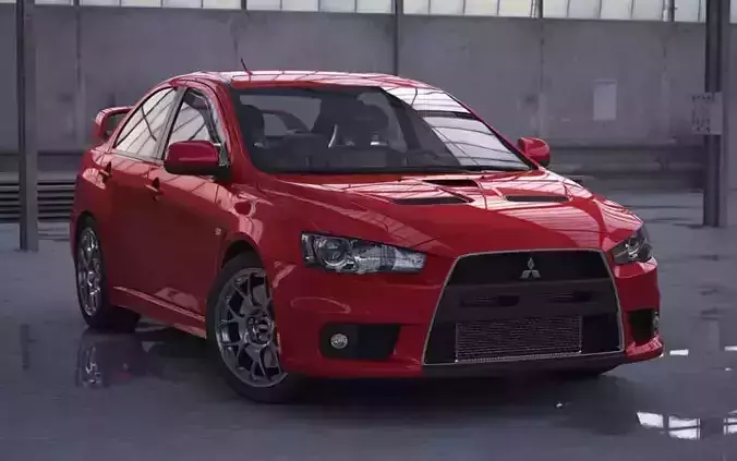 Mitsubishi Lancer Evo X 3D model