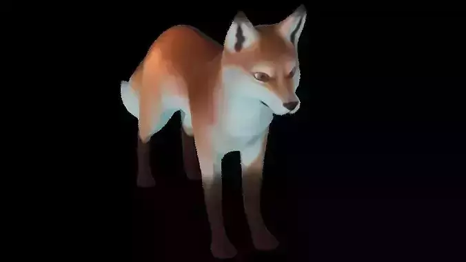 VR-Animals Challenge Low Poly Fox Free low-poly 3D model