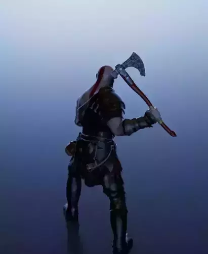 Rig Kratos from God of war 3D model