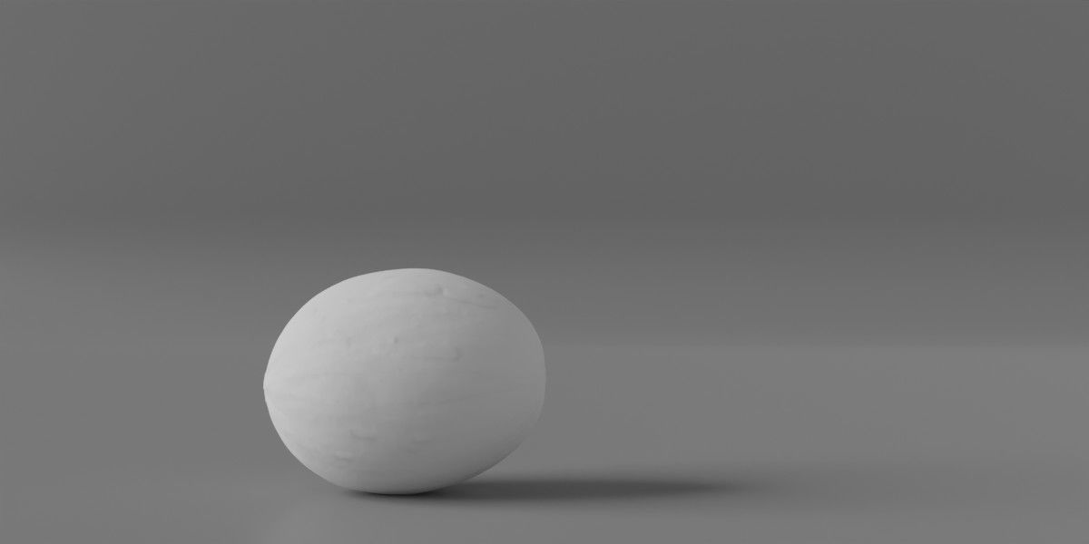 Photorealistic Gaya Melon Low-poly 3D model_3