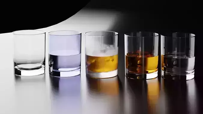 Old-Fashioned aka Rock glass 1 3D model