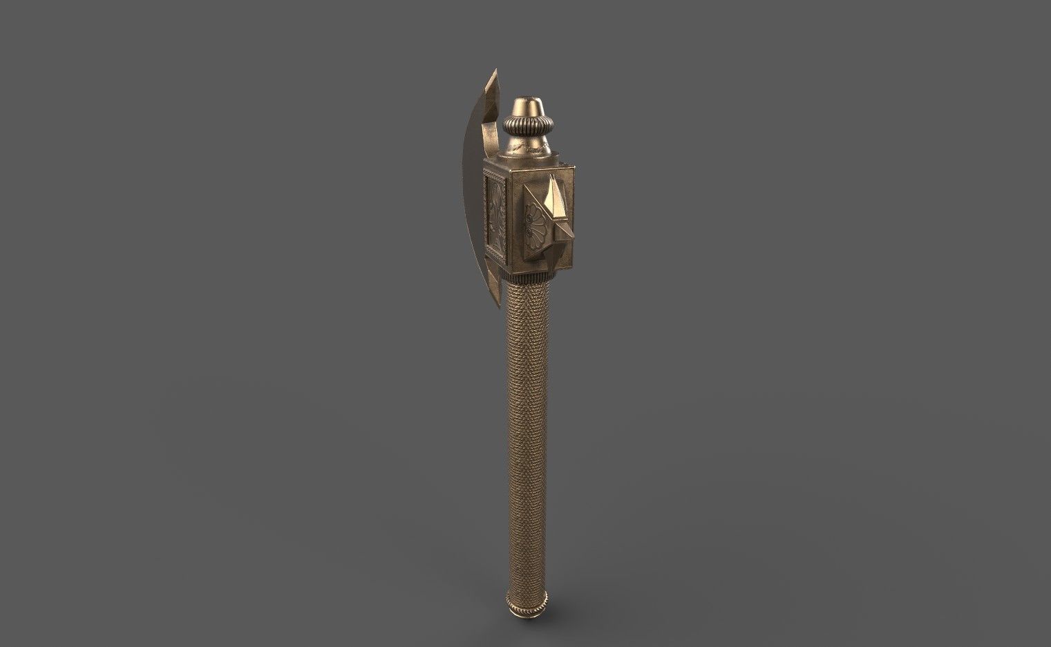 Stylized Axe Weapon PBR low-poly game ready Low-poly 3D model_3