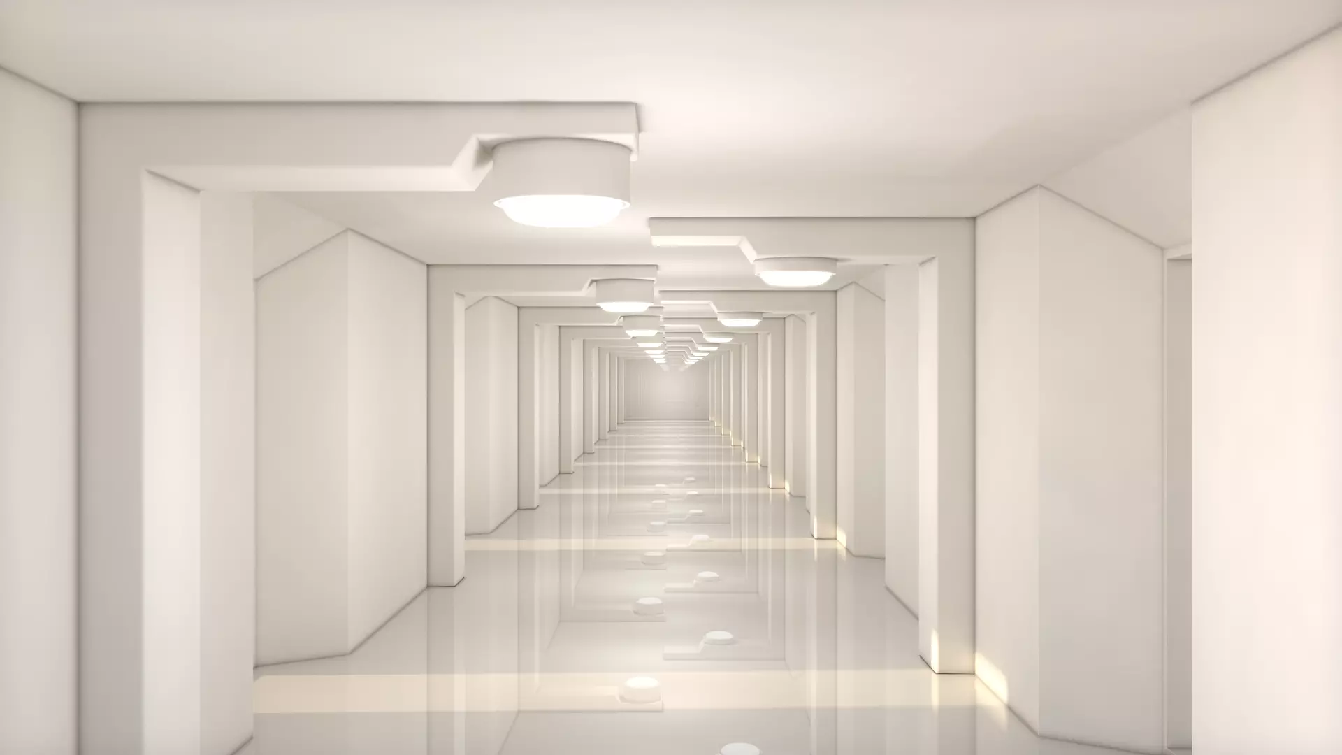 Sci Fi Tunnel 3D model_0