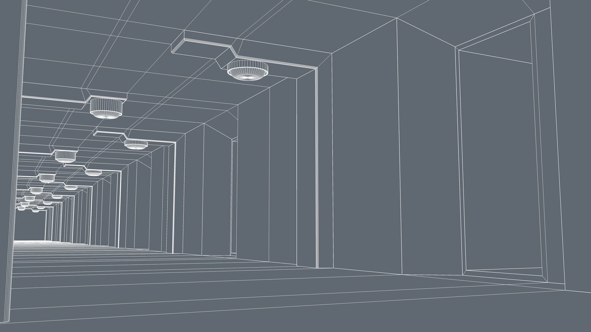 Sci Fi Tunnel 3D model_9