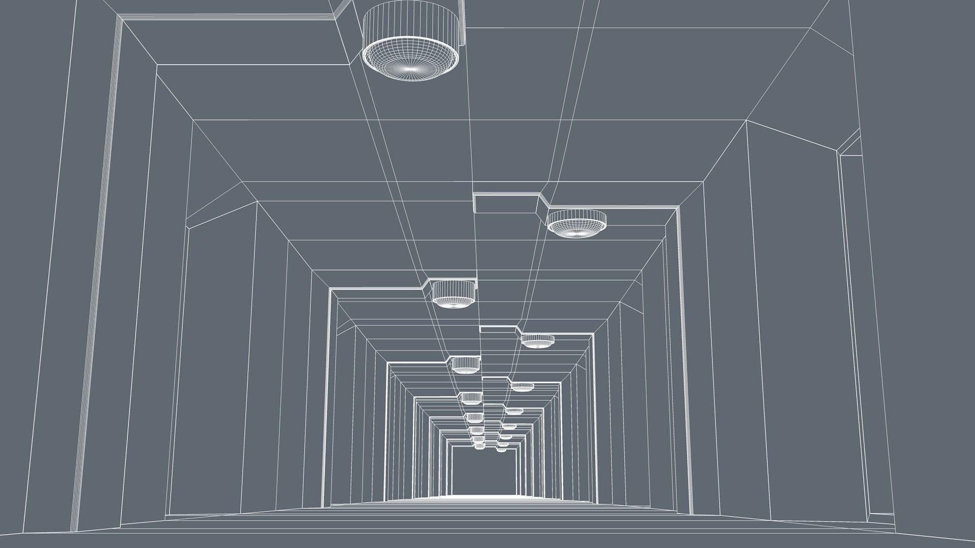 Sci Fi Tunnel 3D model_7
