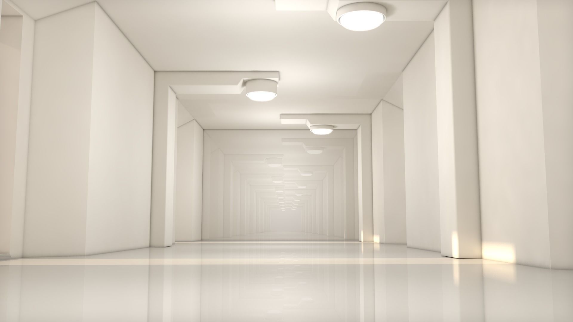 Sci Fi Tunnel 3D model_4