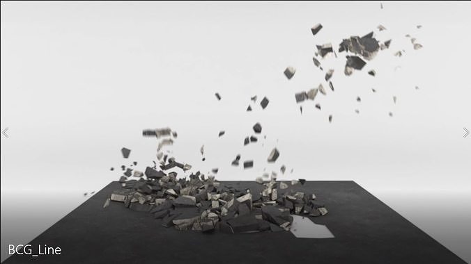 Bomb Crack Ground Line Free low-poly 3D model