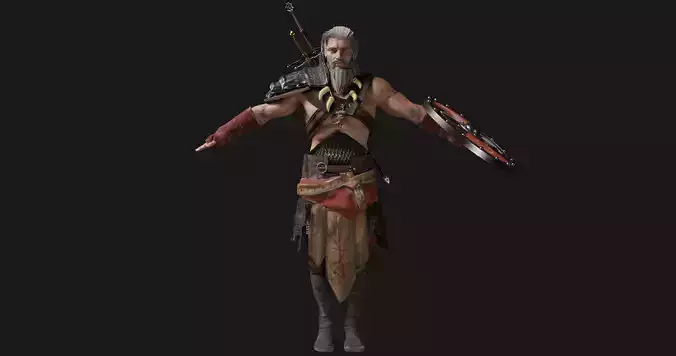 male medieval warrior