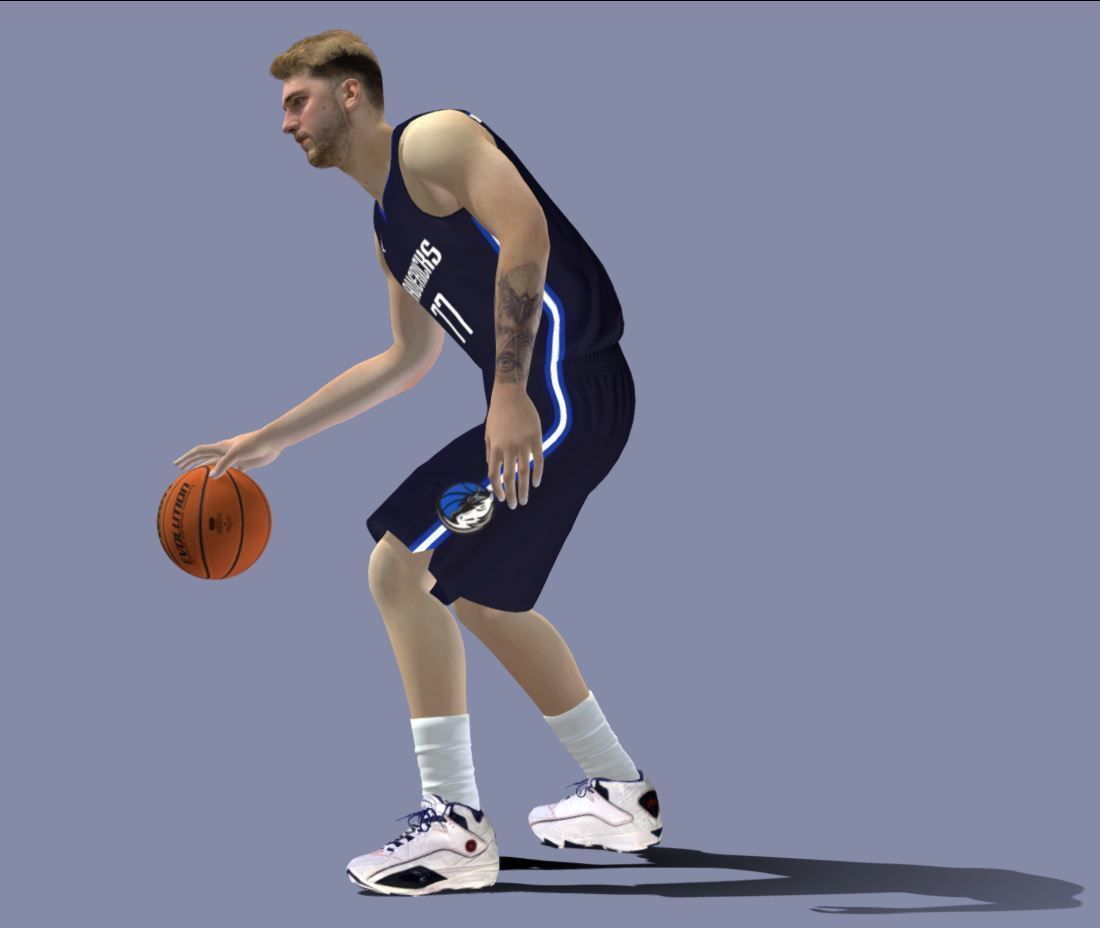 3D Rigged Luka Doncic NBA 3D model_3