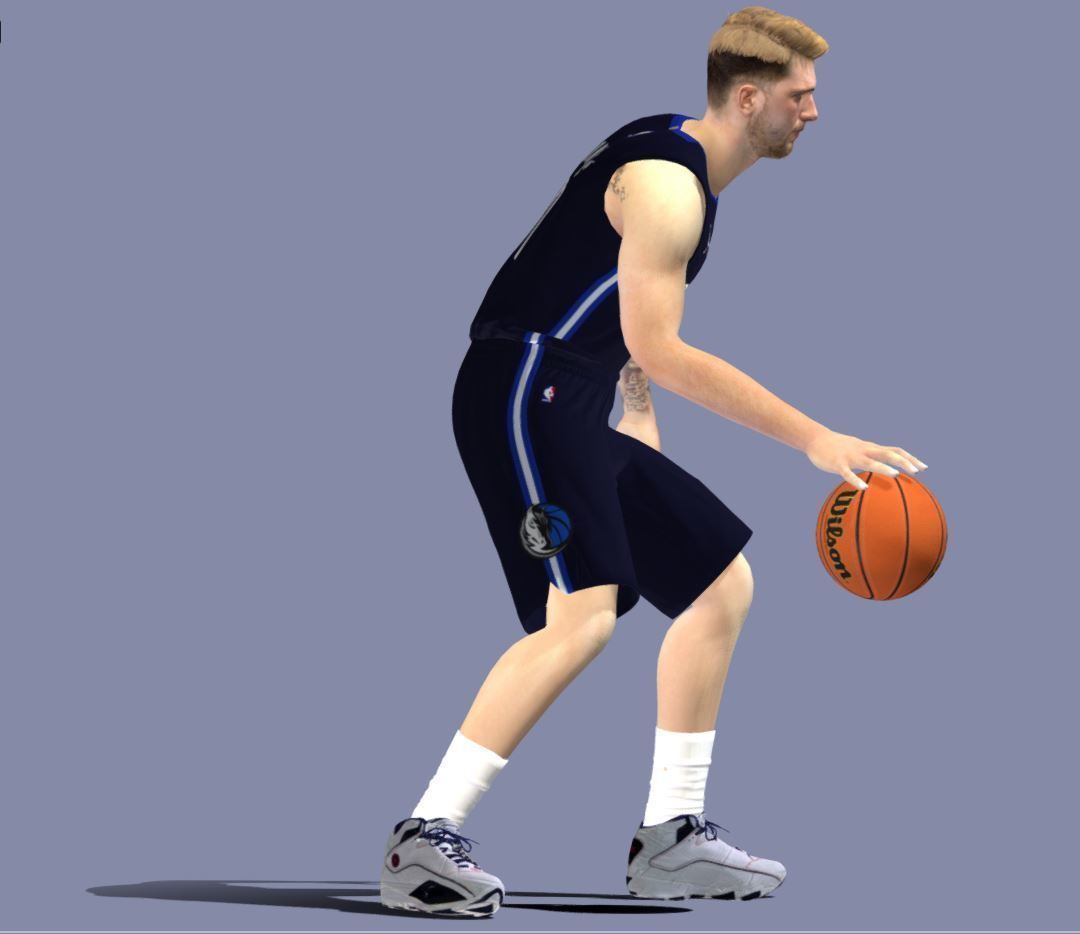3D Rigged Luka Doncic NBA 3D model_4