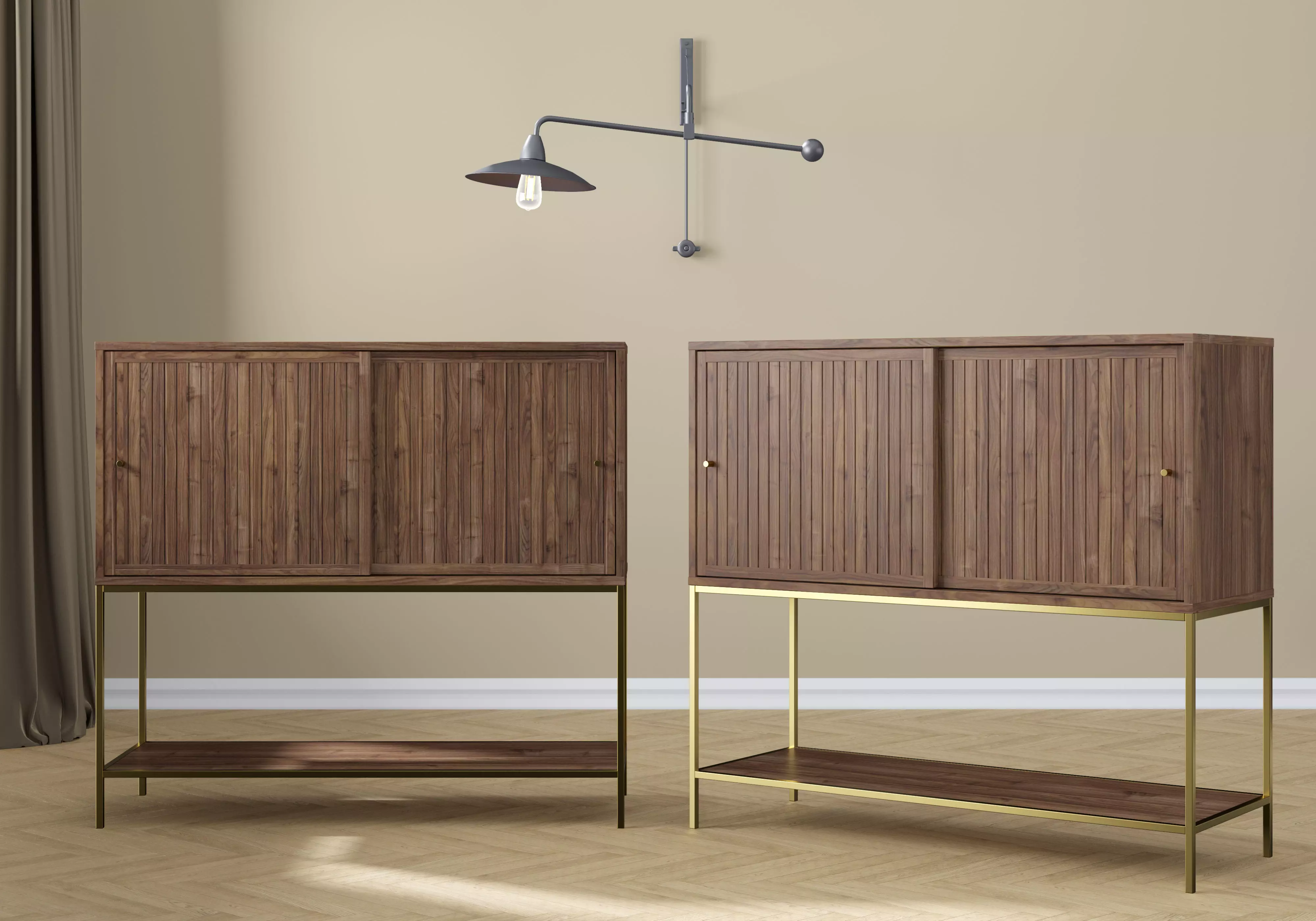 Bar Cabinet Free 3D model
