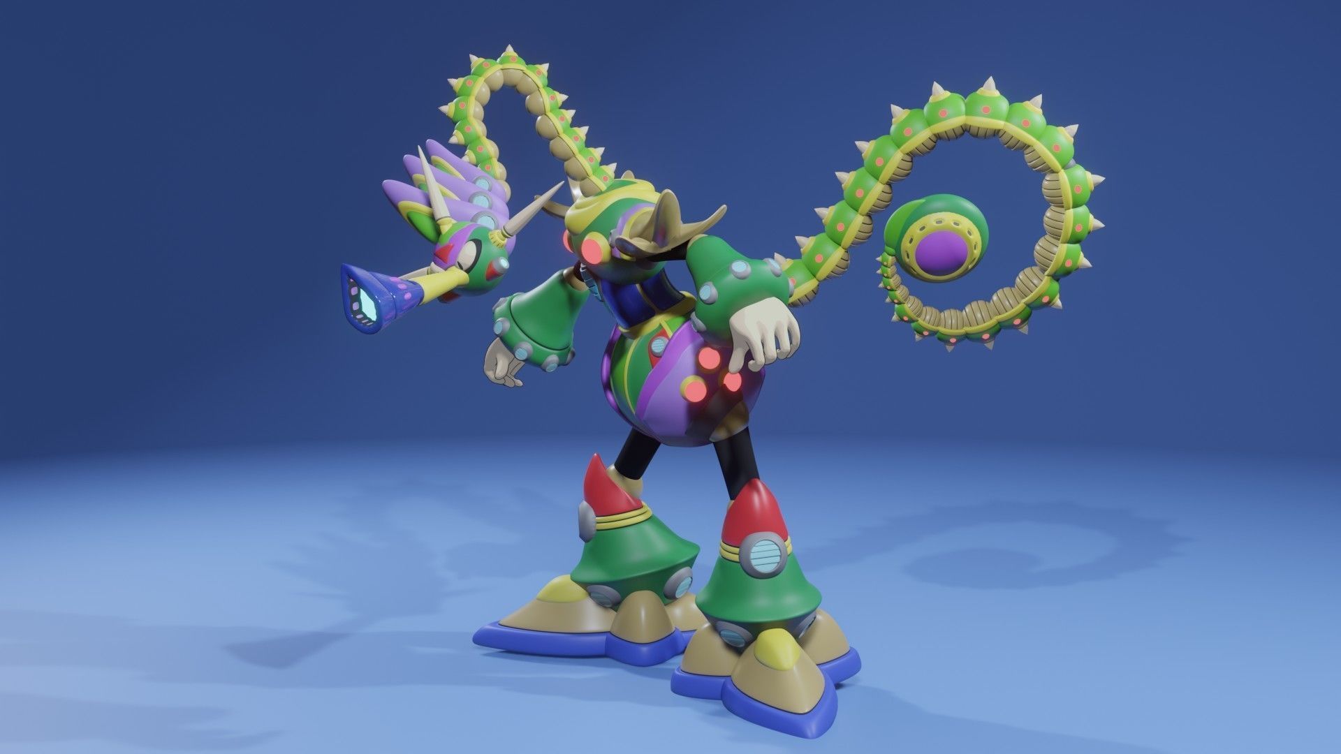 Toxic Seahorse 3D print model_1