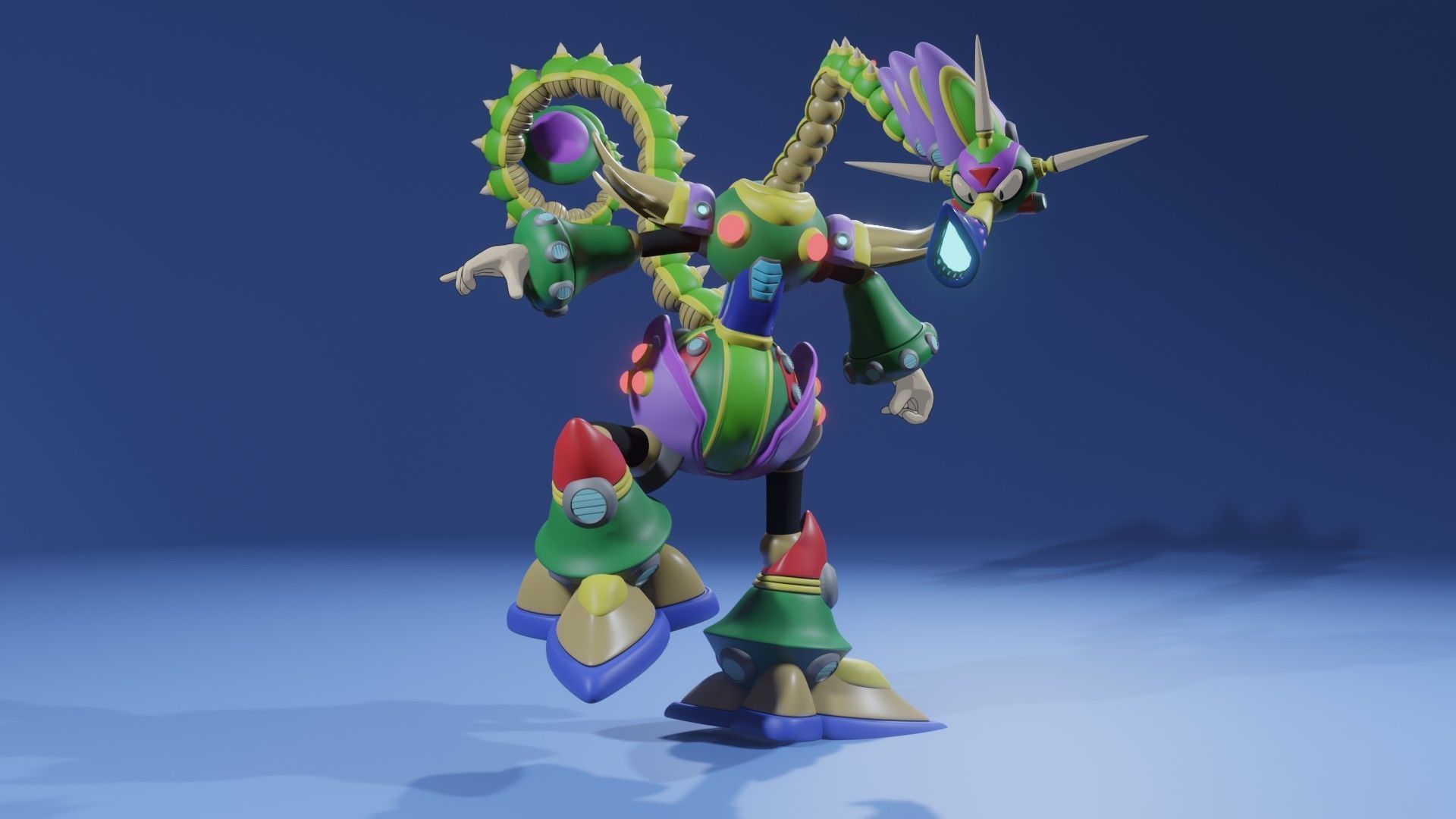 Toxic Seahorse 3D print model_3