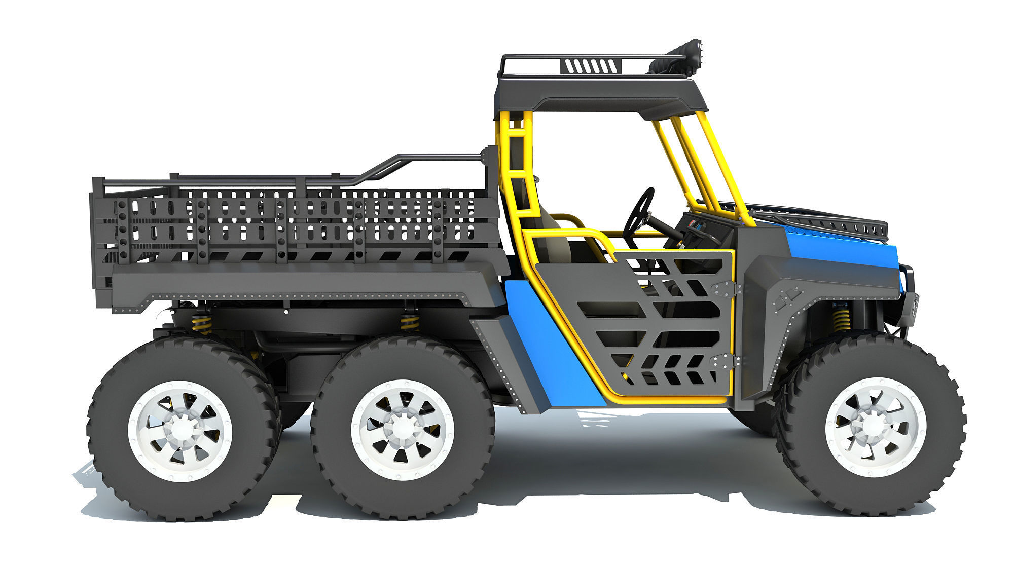 UTV Utility Terrain Vehicle 3D model_5
