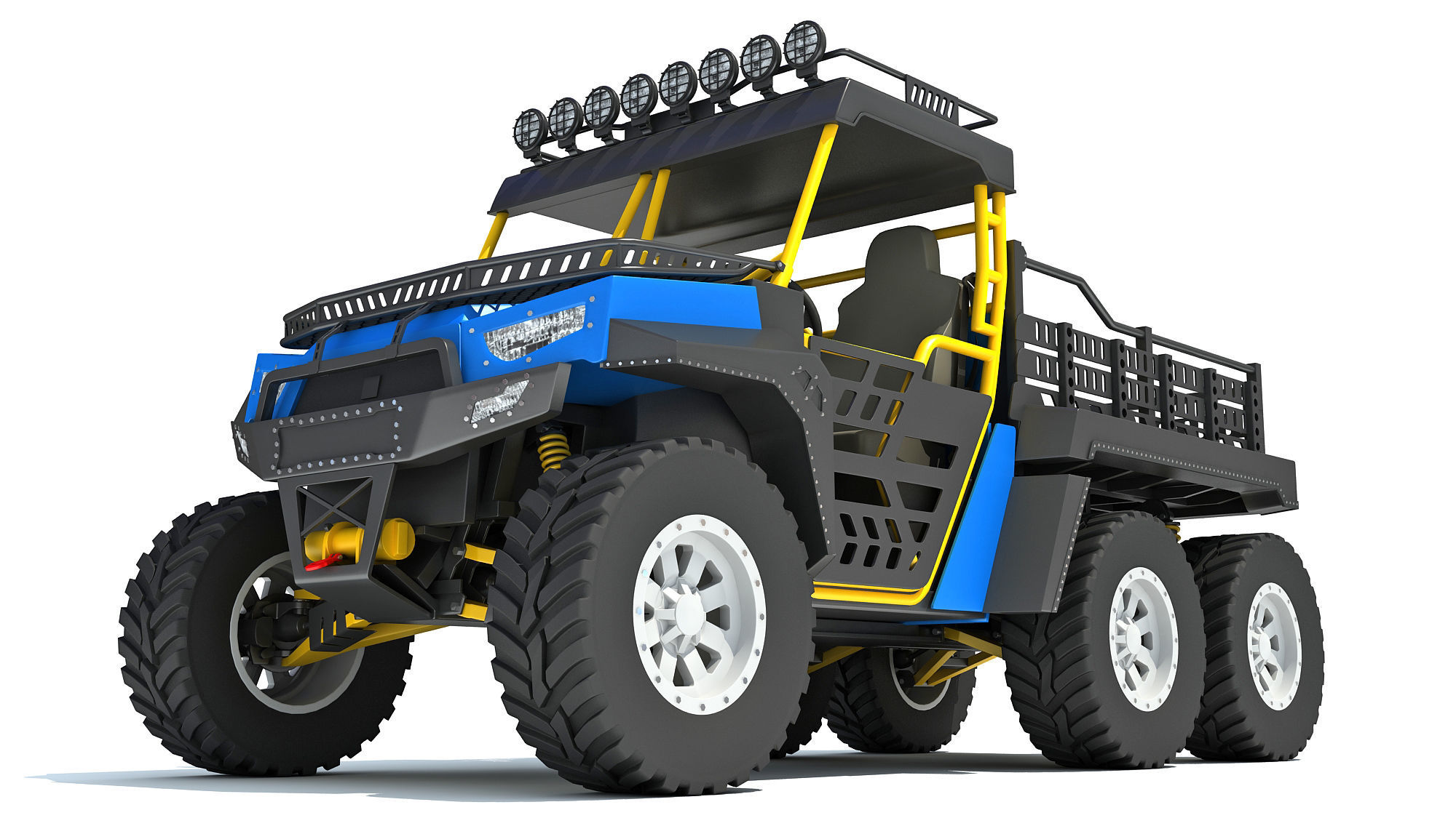 UTV Utility Terrain Vehicle 3D model_9