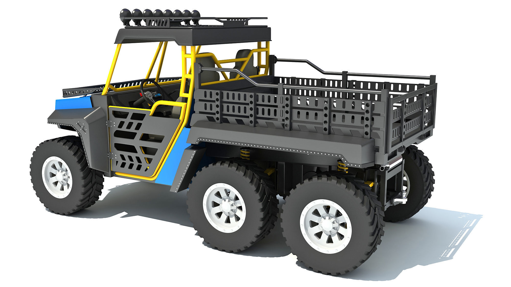 UTV Utility Terrain Vehicle 3D model_2