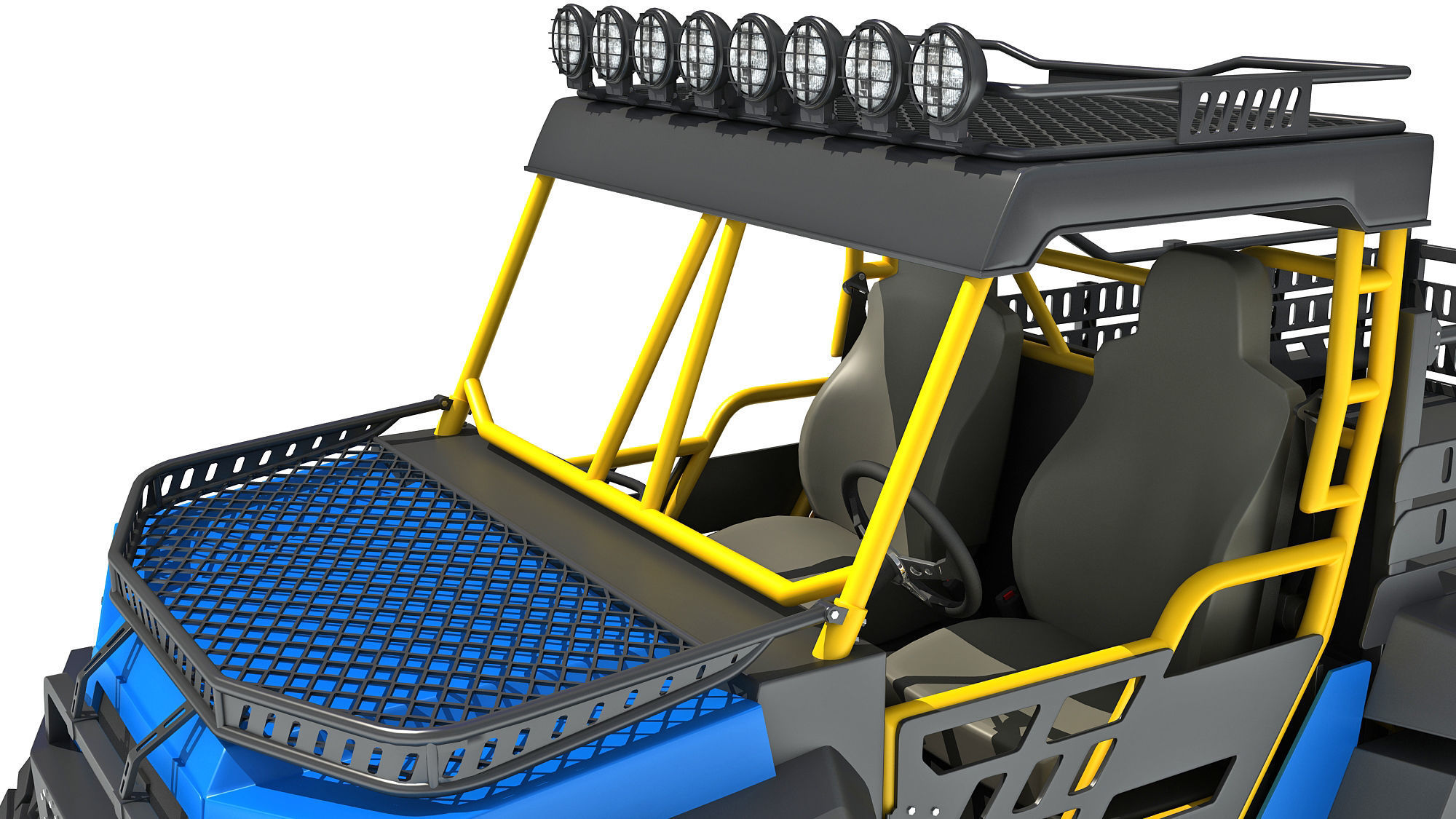 UTV Utility Terrain Vehicle 3D model_11
