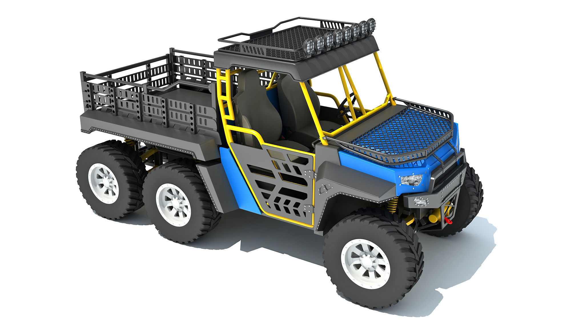 UTV Utility Terrain Vehicle 3D model_7