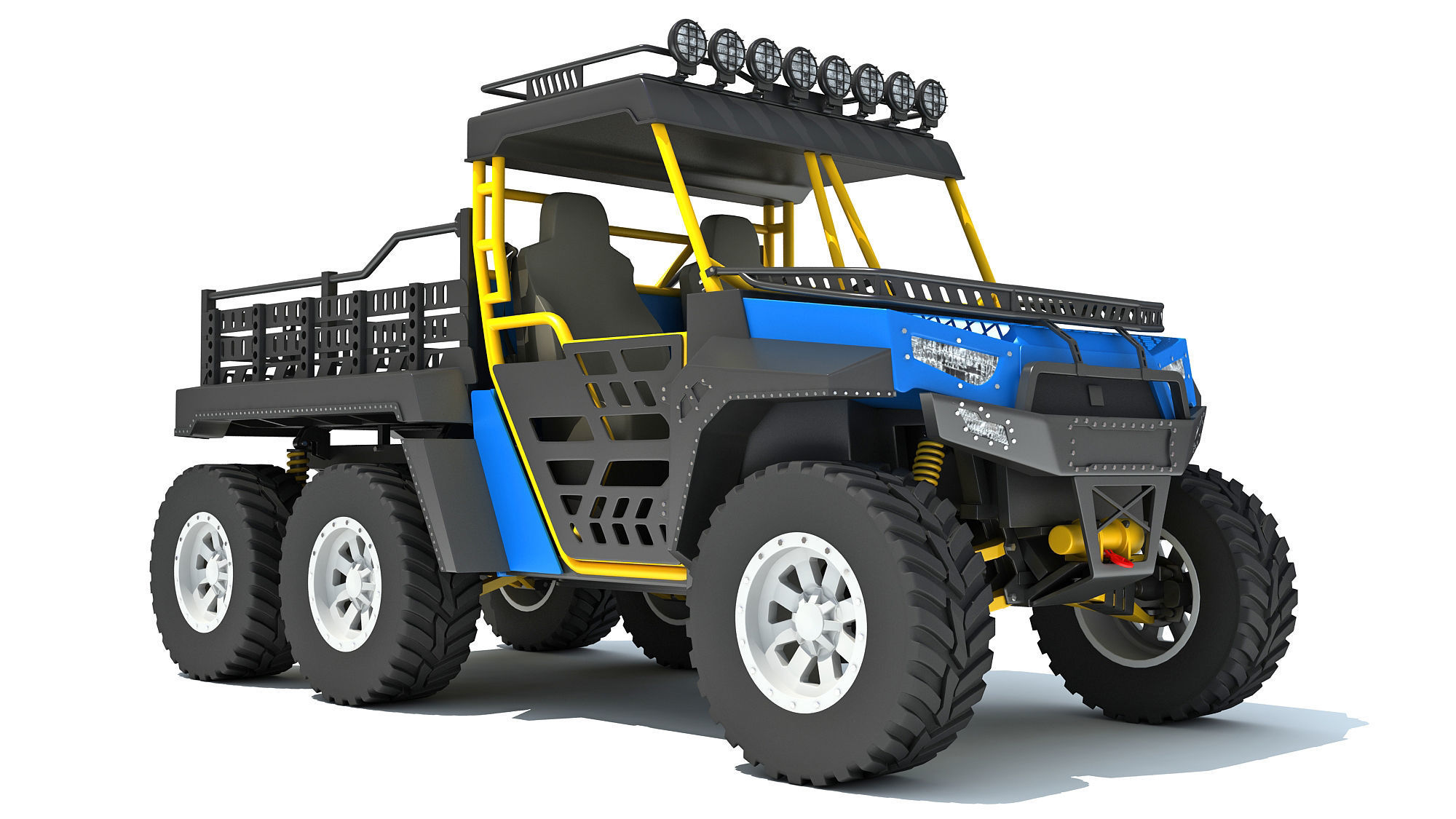 UTV Utility Terrain Vehicle 3D model_6