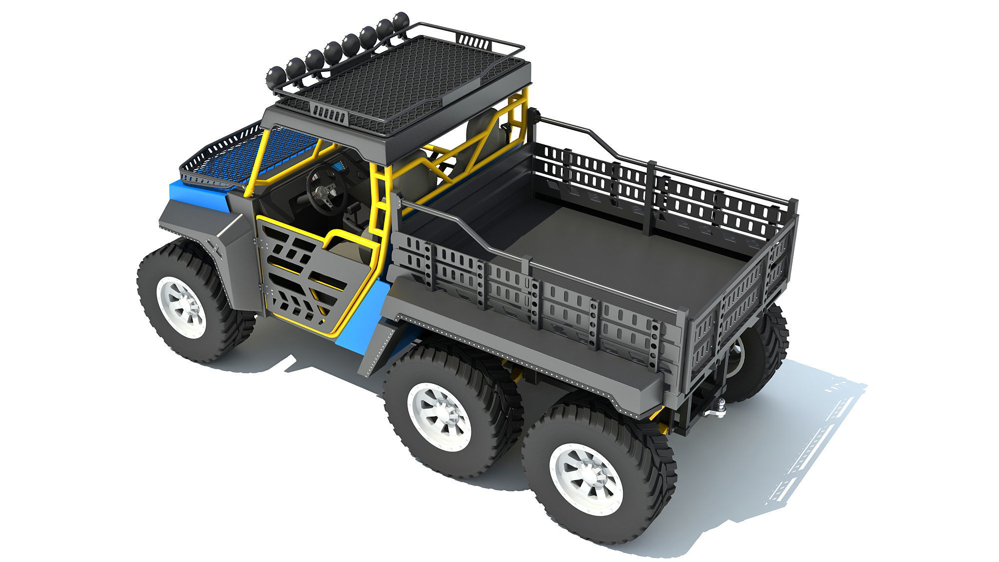 UTV Utility Terrain Vehicle 3D model_3