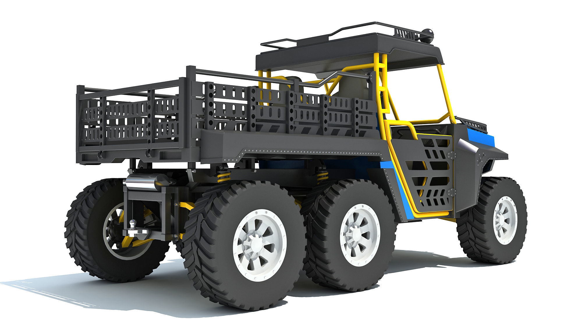UTV Utility Terrain Vehicle 3D model_4