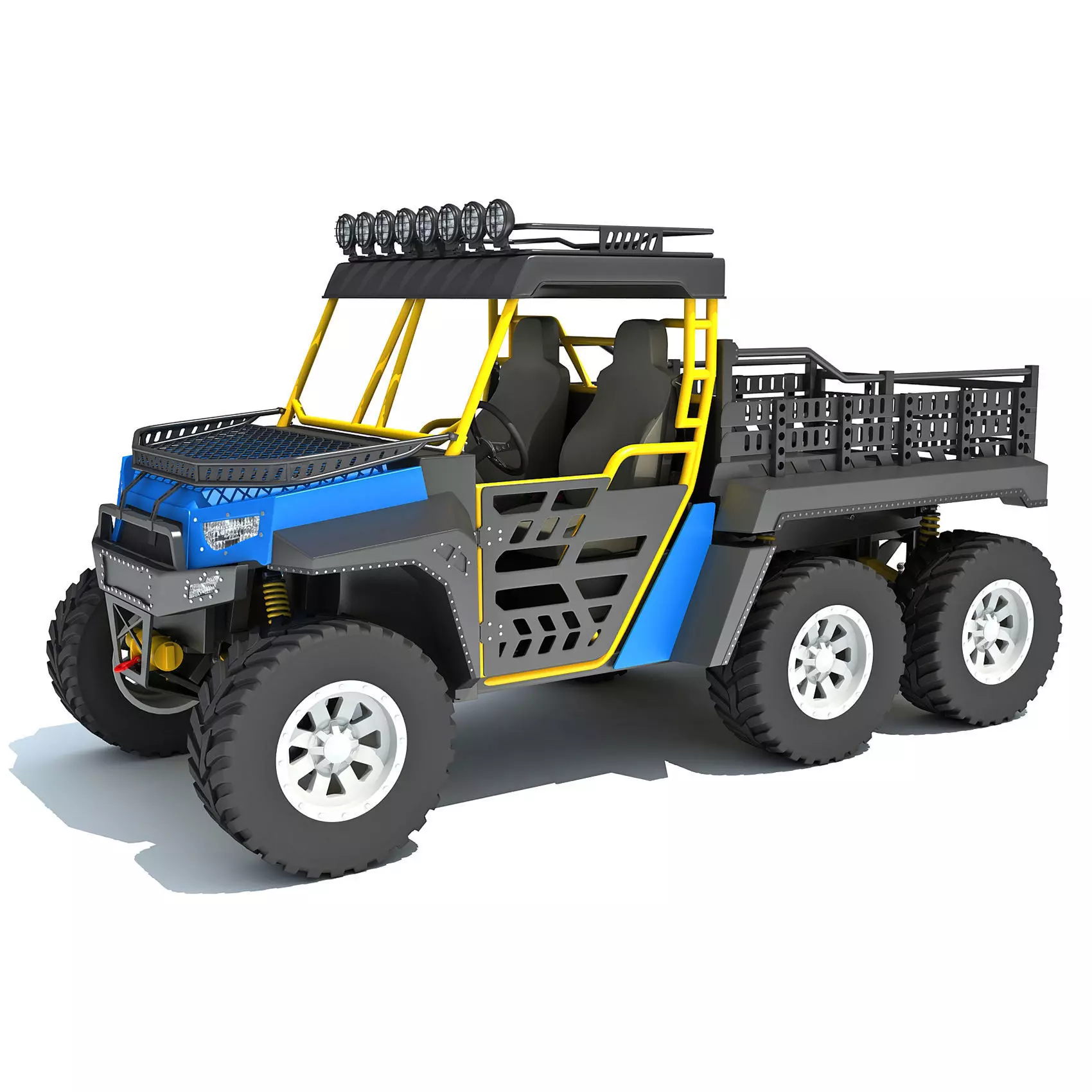 UTV Utility Terrain Vehicle 3D model_0