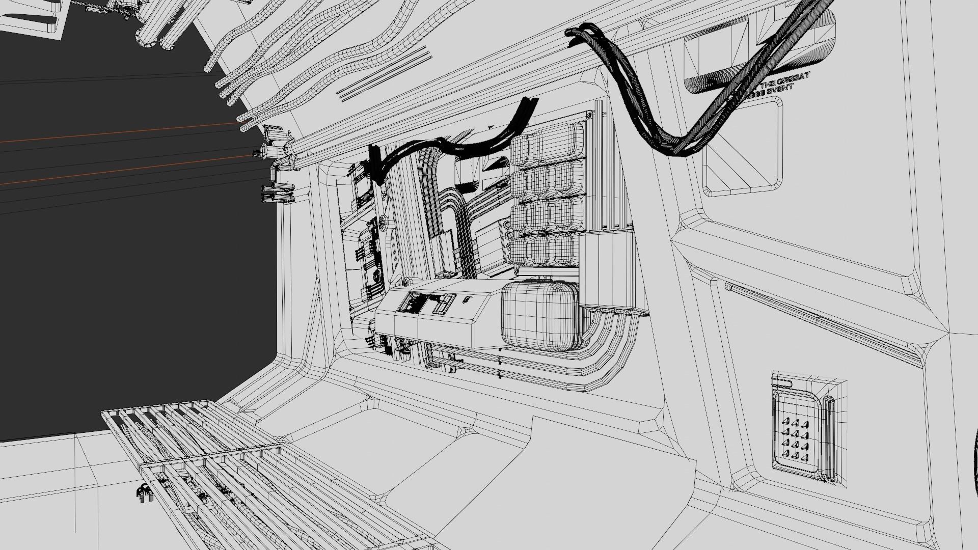 scifi corrido made with blender 3D model_15