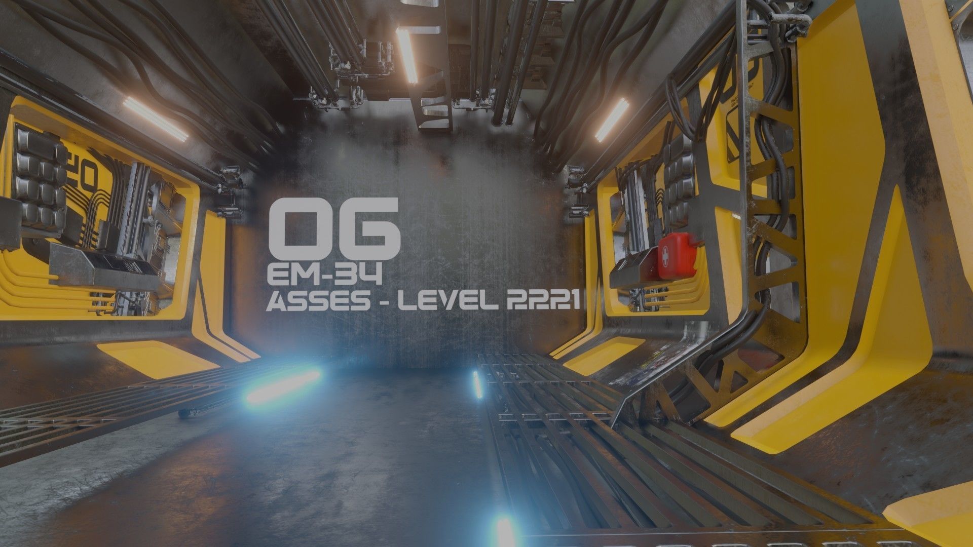 scifi corrido made with blender 3D model_9