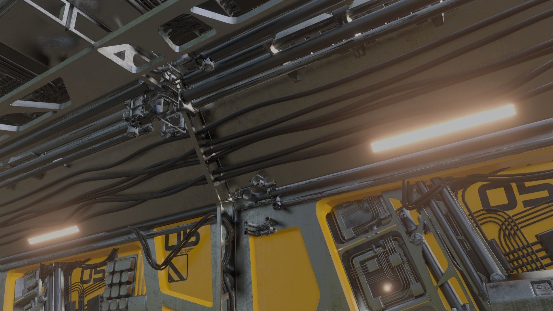 scifi corrido made with blender 3D model_5