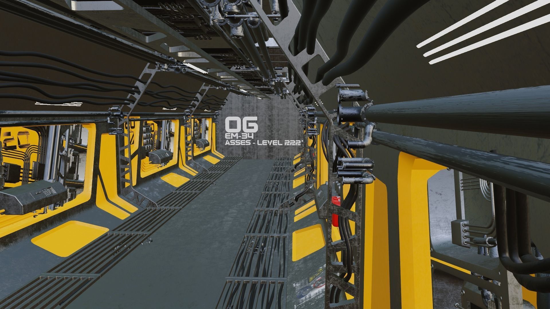 scifi corrido made with blender 3D model_11