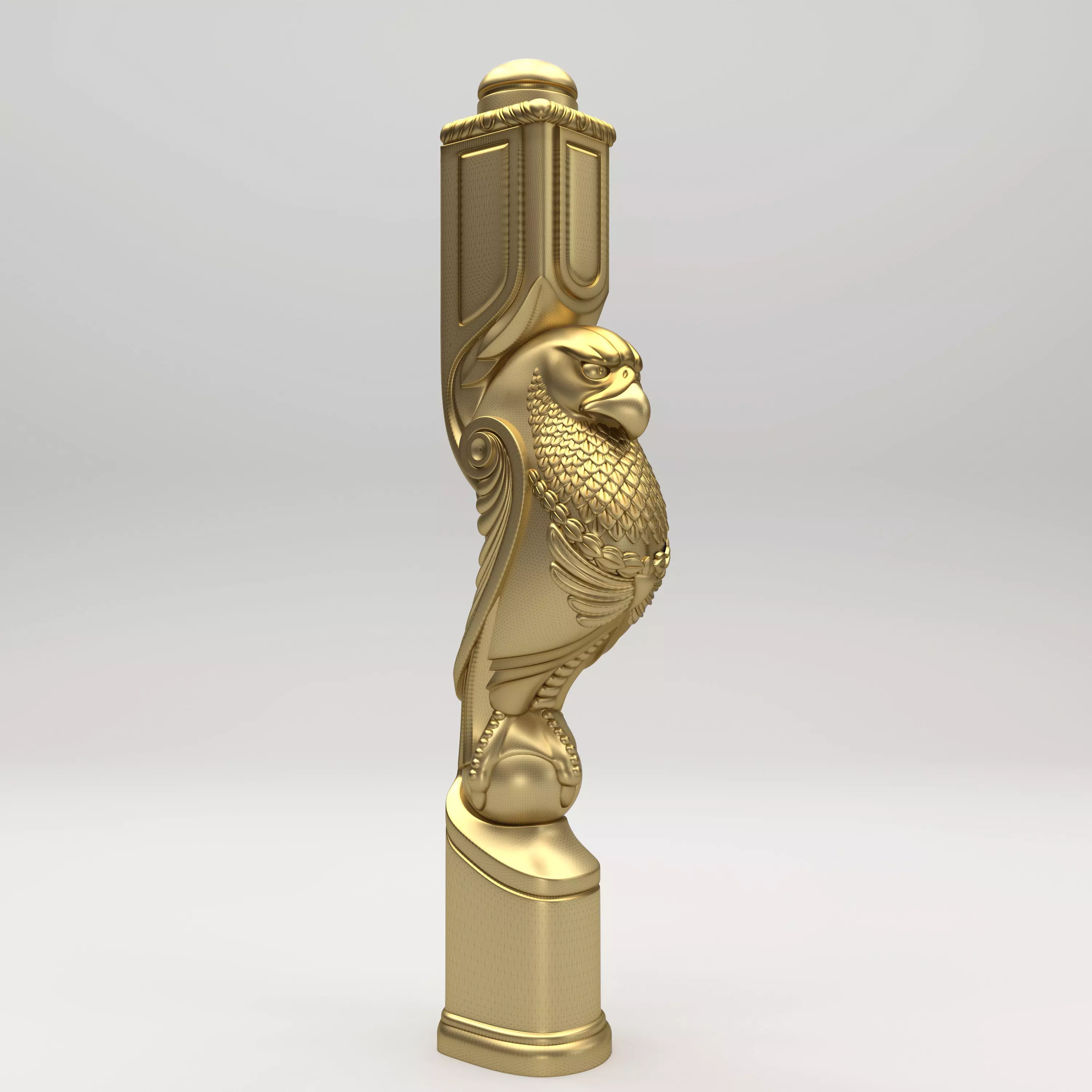 Eagle Baluster 3D model_0