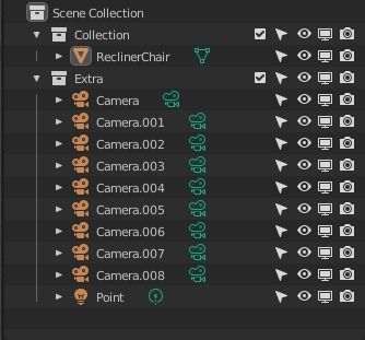 Leather Recliner Chair Low-poly 3D model_22