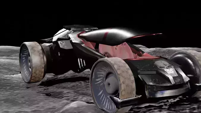 Substance Futuristic Post Apocalyptic Car Low-poly 3D model Substance Futuristic Post Apocalyptic Car Low-poly 3D model