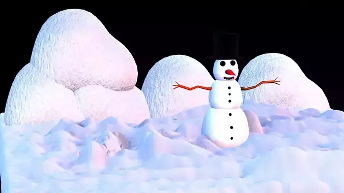 SNOWMAN in snow