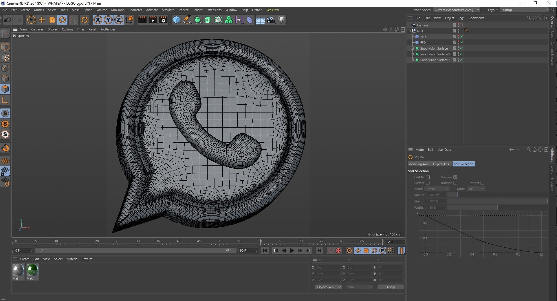 WhatsApp Logo 3D 3D model_1