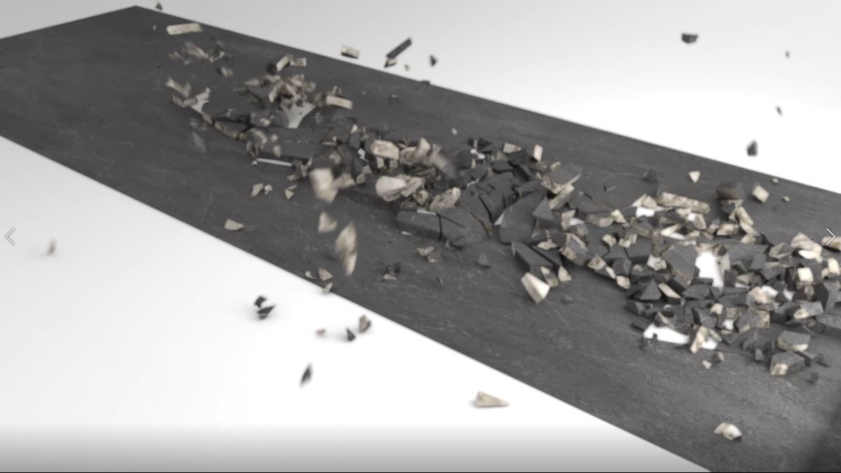 Bomb Crack Ground Line 02 Low-poly 3D model_3