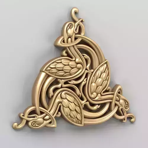 Carved decor central 030 Celtic