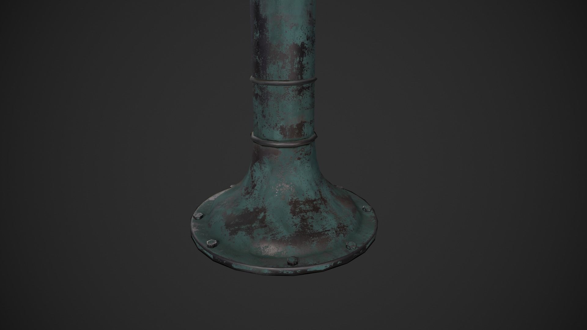 Hand Water Pump Low-poly 3D model_13