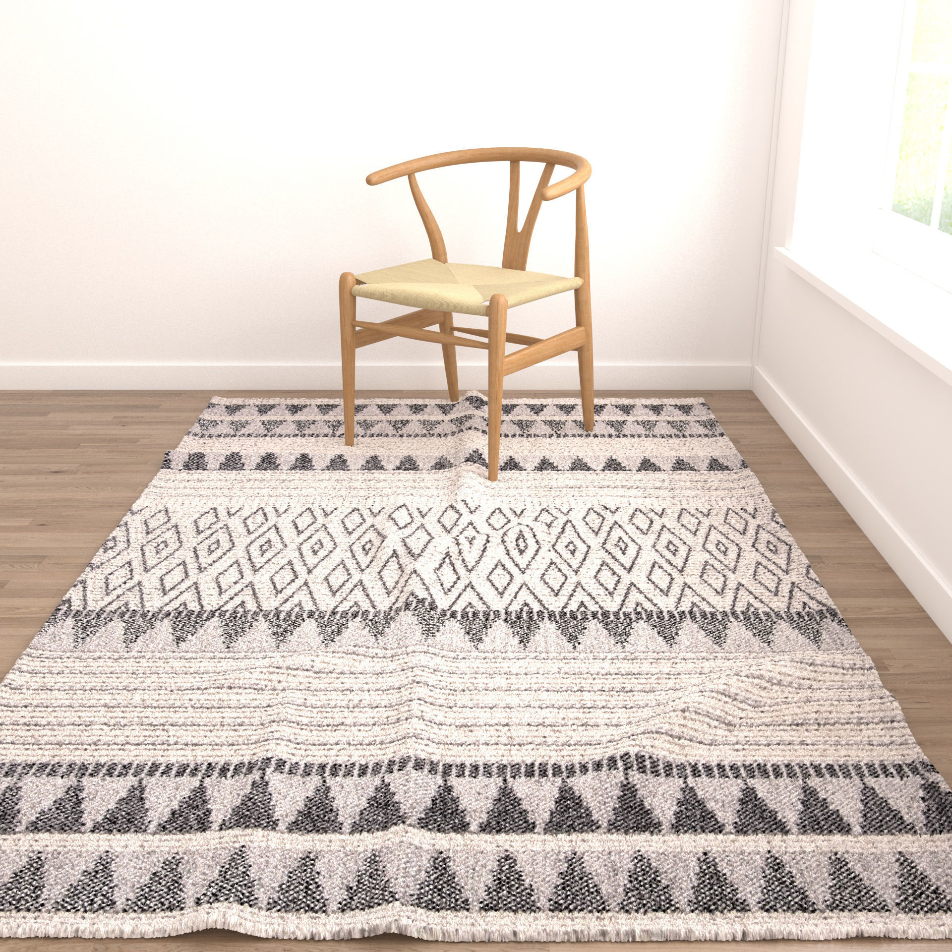 Rugs No 247 Low-poly 3D model_3