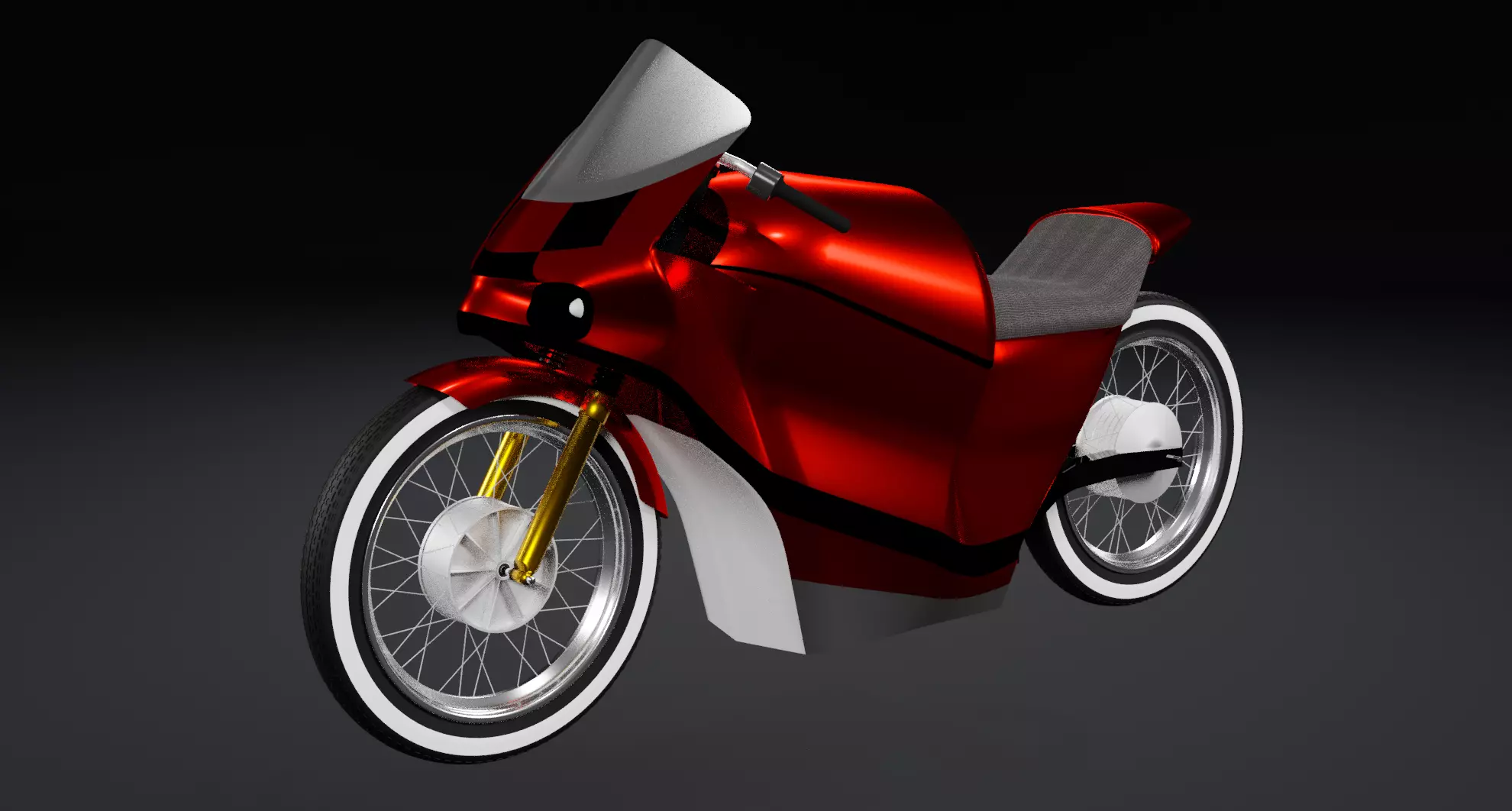 electro motocycle IZH model 3D model