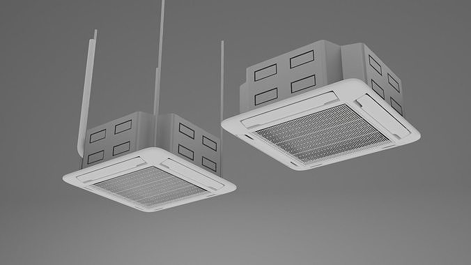 Air Conditioner Low-poly 3D model